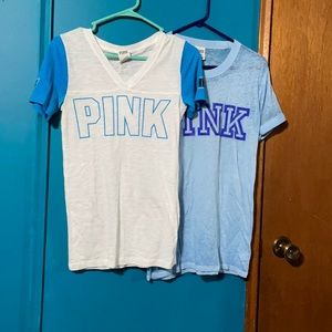 2 PINK T-shirts for sale together